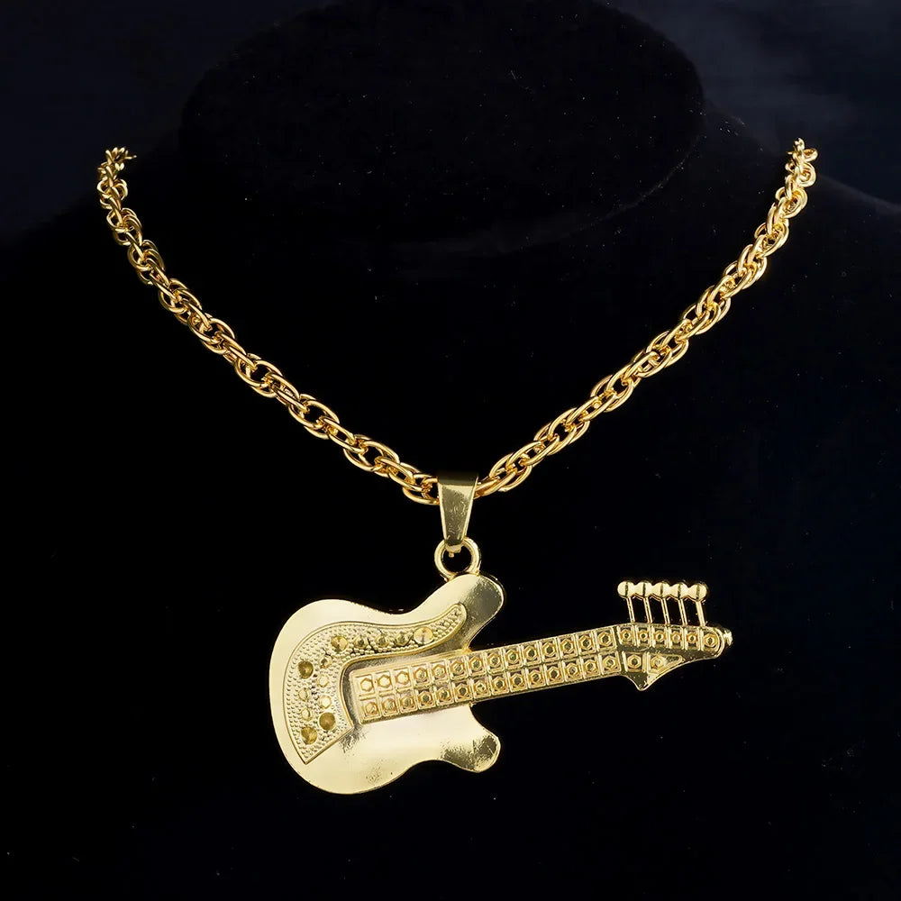 Fashion 18K Golden Plated Hip Hop Rock Necklace Stainless Steel US Dollar Money Sign Pendant Necklace Mens Women Jewellery Gift
