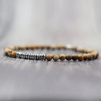 4mm Beach Bead Bracelet — Black-Tone