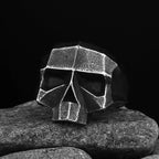 Motorcyclist Skull Ring — Stainless Steel