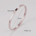 Iced Crystal Cuff Bangle Bracelet — Steel