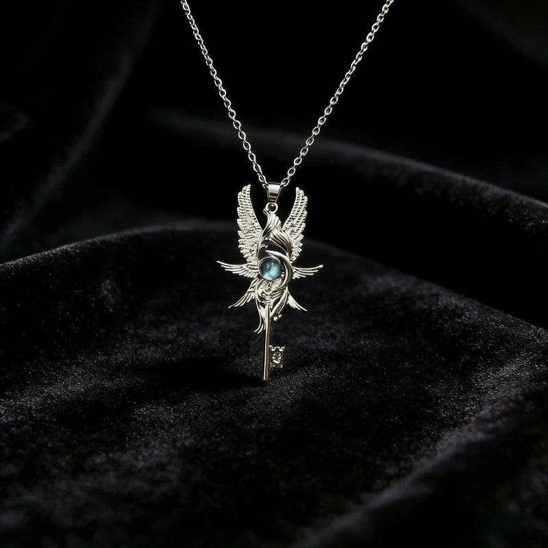Iced Out Angel Pendant Necklace