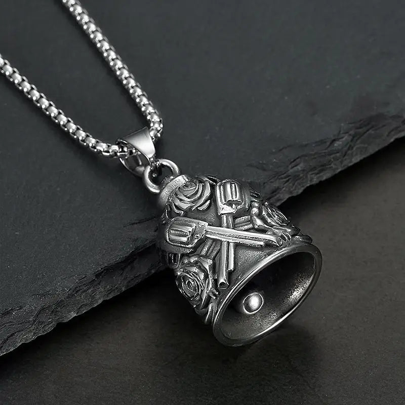 Moto Bell Steel Pendant Punk Motorcycle