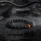 Block Volcanic Lava Stone Bracelet Men Black Classic Matte Obisidian Labradorite Bead Jewelry Women Birthday Gift for