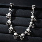 Layered Skull Choker Necklace — Gothic
