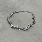 Barbed Wire Punk Bracelet for Men & Women — Stainless Steel