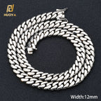Gold Cuban Chain Necklace 10MM Smooth 18K