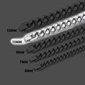 ULJ Hip-Hop Jewelry Men and Women Stainless Steel Miami Cuban Link Street Rapper Necklace Waterproof Chain