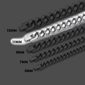 Miami Cuban Link Chain Necklace Stainless Steel 11MM