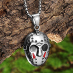 Gothic Jason Mask Stainless Steel Pendant Necklace