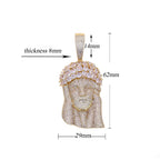 2026 New Hip Hop CZ Stone Paved Bling Iced Out JESUS PIECE Pendants Necklaces Gold Silver Color Charm for Men Rapper Jewelry