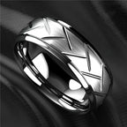 Fashion Black Stainless Steel Rings for Men With Guitar String Inlay Guitarist Ring For Musician Wedding Jewelry Drop