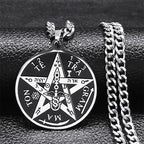 Pentagram Pendant Necklace — Stainless Steel