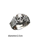 Devil Angel Wings Skull Ring — Gothic