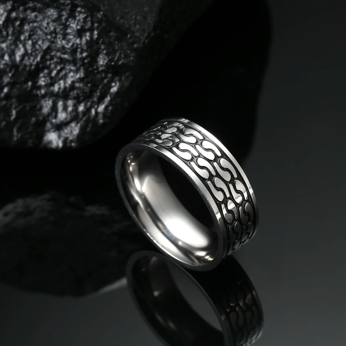 My Shape Chinese Tai Chi Yin Yang Rings for Men The Eight Trigrams Stainless Steel Ring Vintage Jewelry Amulet anillos