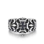 Vintage Cross Men's Ring Men's Open Live Personality Fashion Trend Adjustable Jewelry