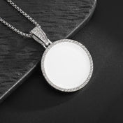 Iced Out Dollar Money Bag Pendant Necklace — CZ, Stainless Steel