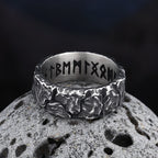Viking Nordic Rune Band Ring for Men — Stainless Steel