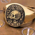 Skull Cross Ring — Gothic Vintage