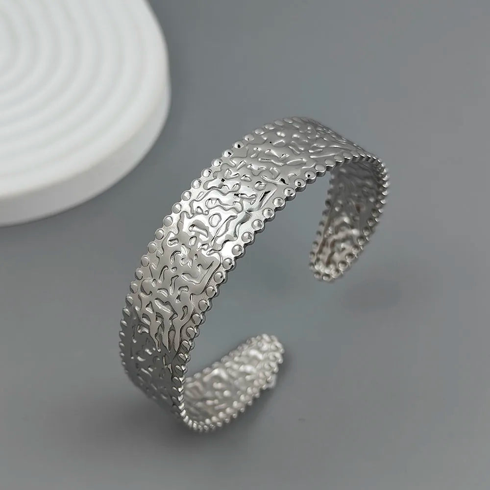Concave & Convex Bracelet — Stainless Steel, Gold or Silver