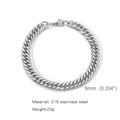 Square Ball Chain Bracelet — Stainless Steel