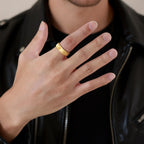 Gold Tungsten Carbide Ring 6mm