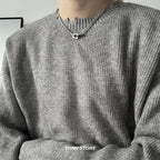 Hip Hop Double Lock Pendant Necklace For Man Woman Non-Fading Titanium Steel Choker Clavicle Chain Kpop Couple Jewelry