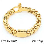 Byzantine Emperor Chain Bracelet — Stainless Steel 7mm