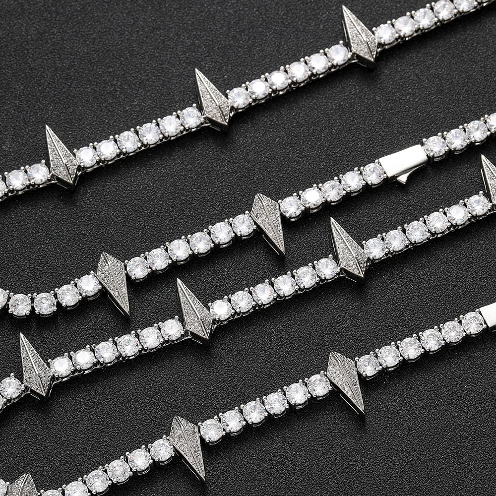 Iced Out Black Tennis Necklace 5MM