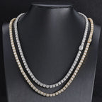 Tennis Chain Necklace Stainless Steel 5MM Cluster