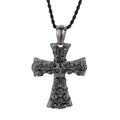 Evil Cross Ghost Skull Pendant Necklace — Stainless