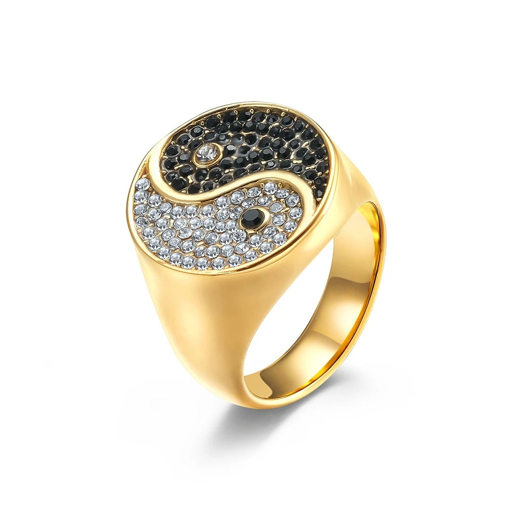Simple Punk Link Chain Ring — Stainless Steel
