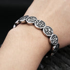 Steel Bracelet 316L Cuff Punk Constellation