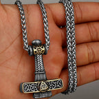Original Viking Stainless Steel Thor Hammer Multiple Styles Domineering Unisex Necklace Pendant Boyfriend Gift