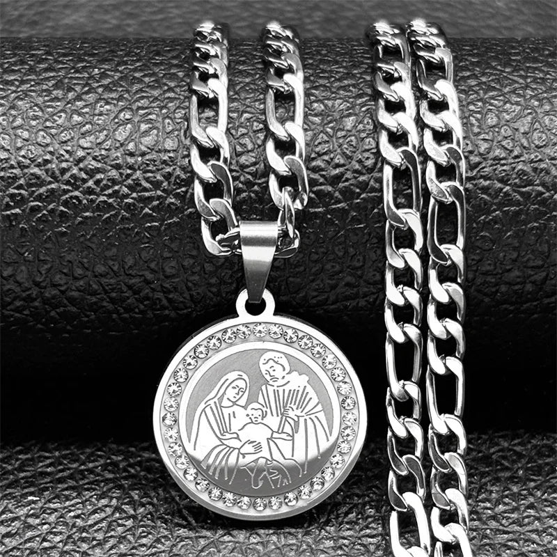 Iced Out Jesus Cross Gold Pendant Necklace