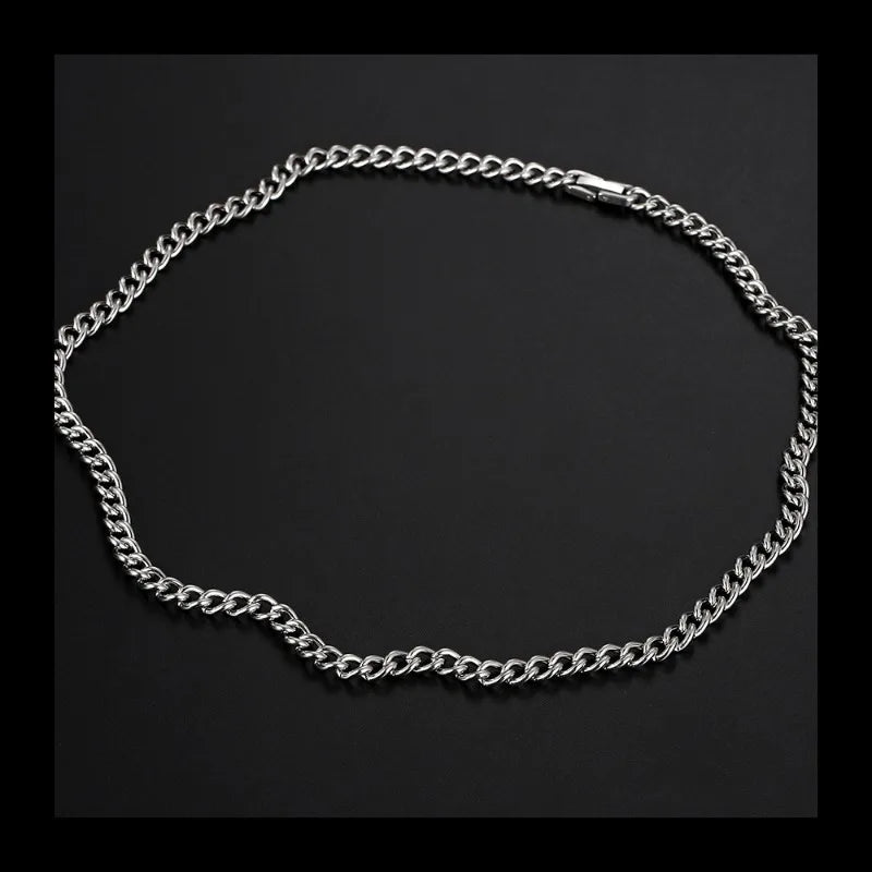 Plain Chain Necklace — Stainless Steel