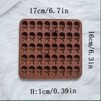 40 Holes Skull Ice Cube Silicone Mold Halloween Creative Decoration Reusable Bar Party Ice Making DIY Candy Chocolate