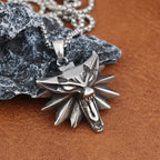 Viking Wolf Stainless Steel Pendant Necklace