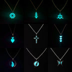 Luminous Heart Pendant Necklace — Stainless Steel
