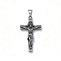 Vintage Gothic Jesus Cross Pendant Necklace Christian Faith Amulet Ornament Unique Jewelry Gifts For Men Women Wholesale