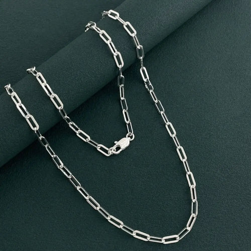 New Original 925 sterling Silver gorgeous 4MM fit pendant chain necklace for women fashion wedding party Costume