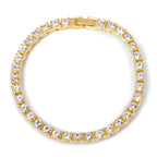 Hip Hop 1Row Tennis Chain Bracelet Selling Bling CZ Iced Out Rhinestone Cubic Zirconia Tennis Chain Bracelets Women Men Jewelry
