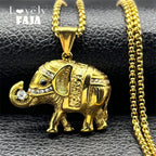 Iced Out Steel Pendant Lovely Faja Rhinestone