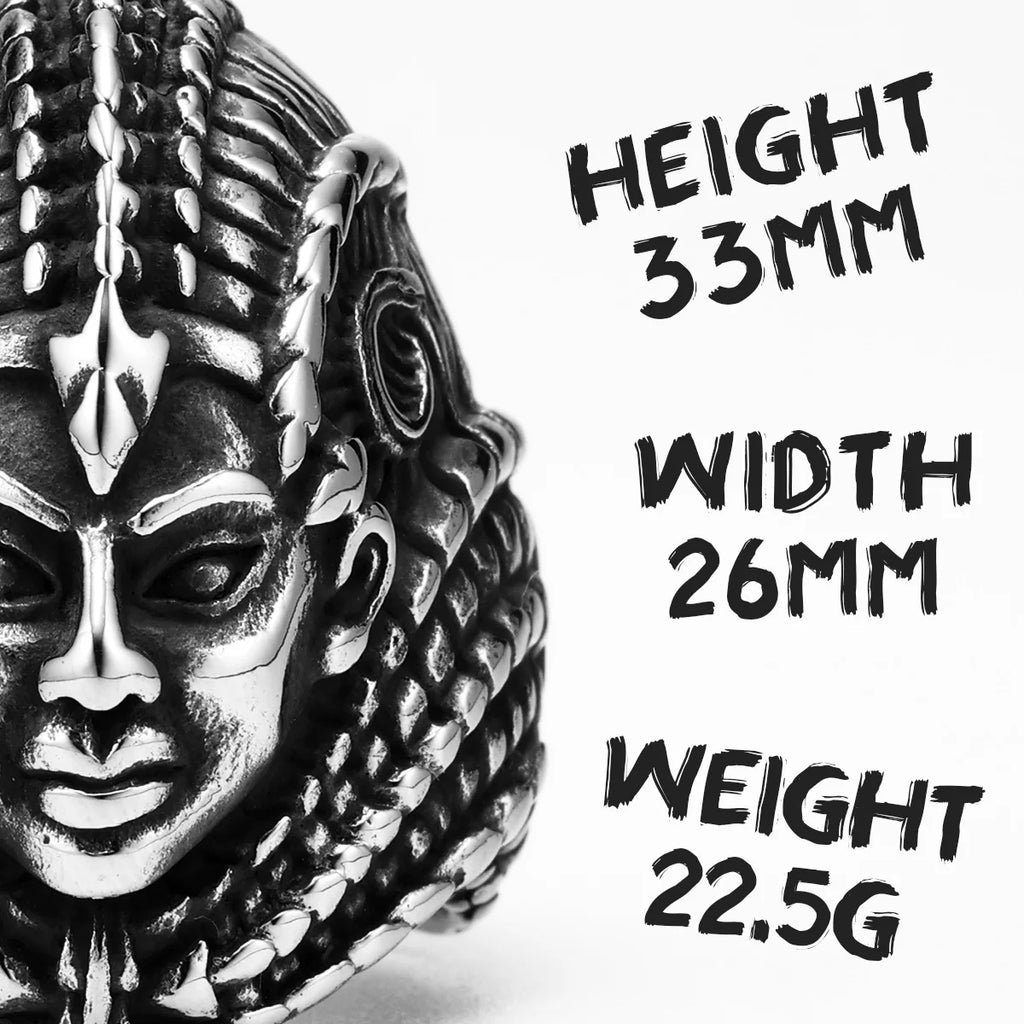 Egyptian Pharaoh Ring — Stainless Steel