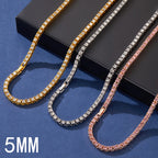 4mm Tennis Chain Necklace & Bracelet Set — Two-Tone
