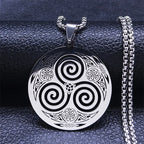Viking Celtic Stainless Steel Pendant Necklace