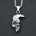 Skull Pendant Necklace — Stainless Steel