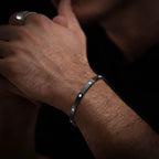 Iced Out CZ Bangle Bracelet 6mm — Stainless Steel