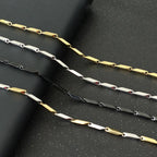 Noter New Stainless Steel Necklace For Men Hiphop Rock Chain Link Collar 4 Colors Punk Jewelry Erkek Kolye Accessories For Him