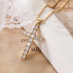 Cross Pendant Necklace — Gold-Tone