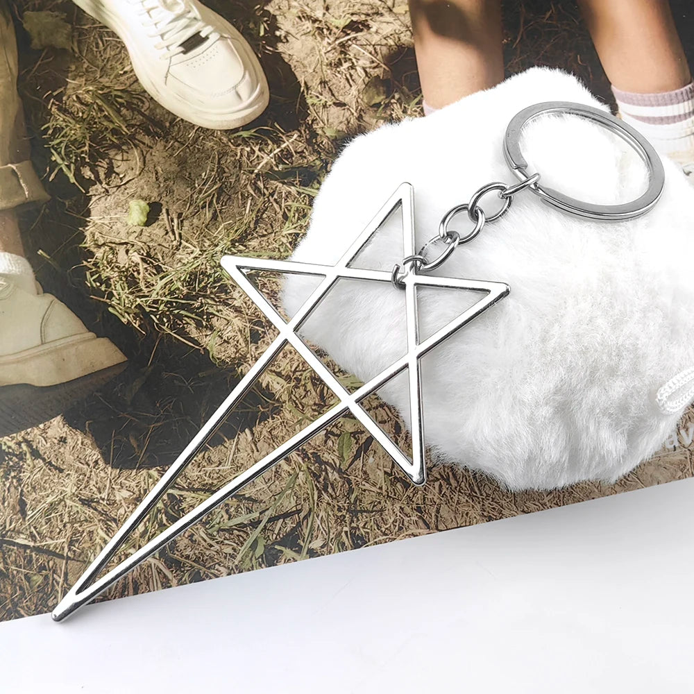 Punk Hip Hop Chain Choker Y2K Fashion Unisex Gothic Star Charms Pendant Necklace Jewelry Accessories Gifts